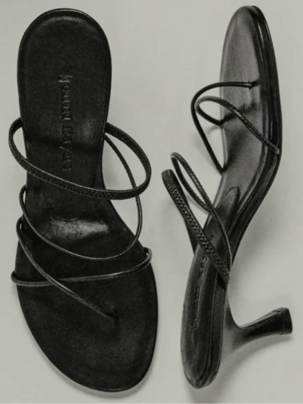 NWOB Jenni Kayne Eve Heeled Sandals Black Leather EU 39 $425